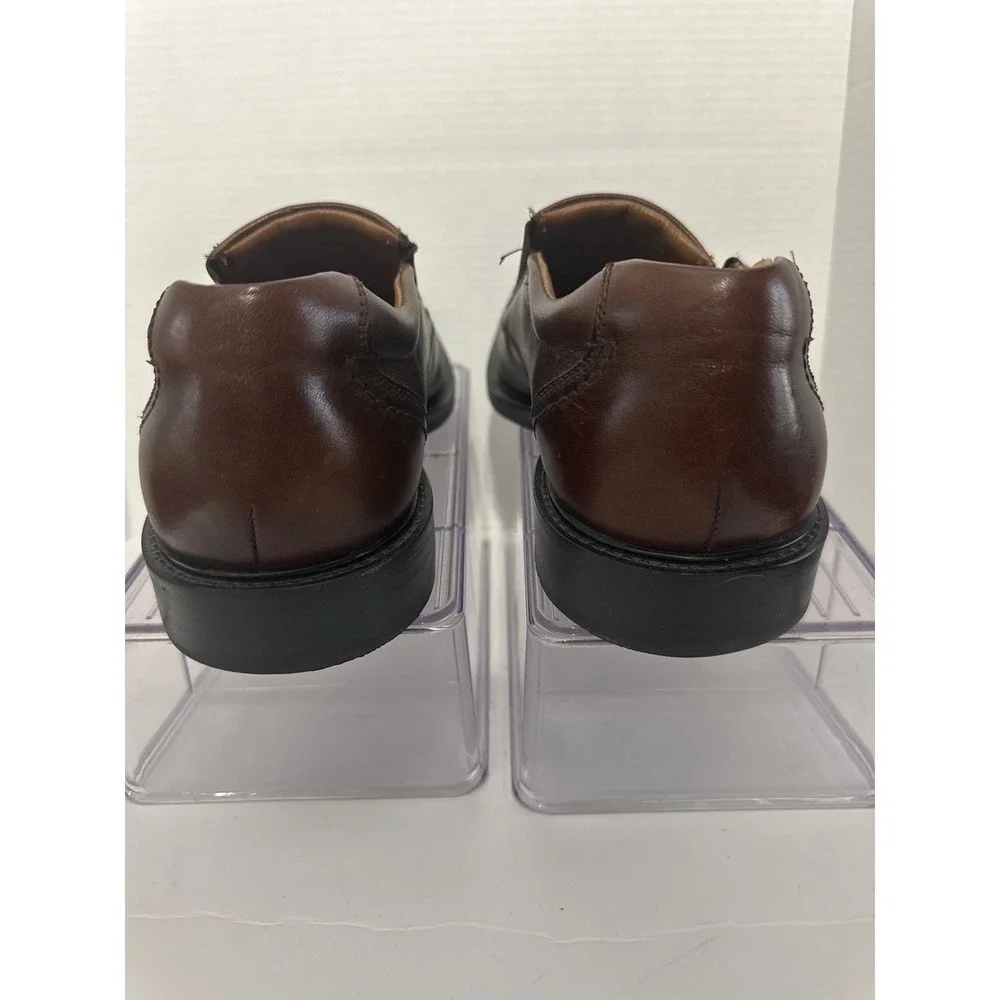 Johnston & Murphy Leather Slip On Loafers Dress Shoes Comfort Brown Size‎ 9 1/2